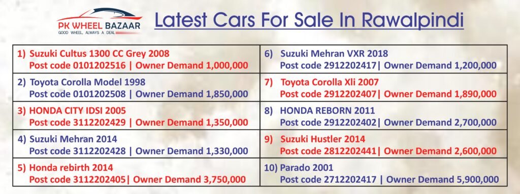 For Sale In Rawalpindi 02-Jan-2025